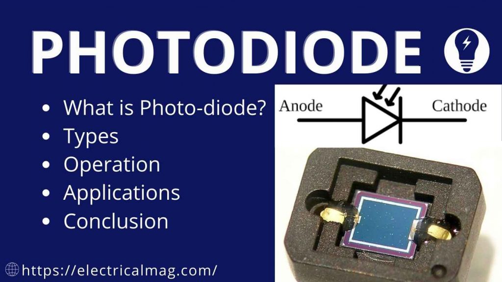 Photodiode Operation, Types and Applications