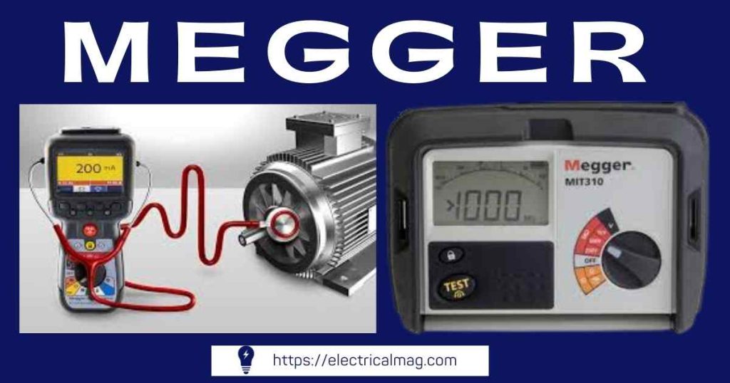megger electrical device to measure high resistance